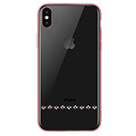 Чехол Devia Crystal Love для Apple iPhone XS max (розово-золотистый, пластиковый)