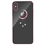 Чехол Devia Crystal Meteor для Apple iPhone XS (розово-золотистый, пластиковый)