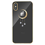 Чехол Devia Crystal Meteor для Apple iPhone XS (золотистый, пластиковый)