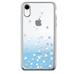 Чехол Devia Crystal Polka для Apple iPhone XR (голубой, пластиковый)