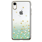 Чехол Devia Crystal Polka для Apple iPhone XR (зеленый, пластиковый)