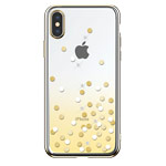 Чехол Devia Crystal Polka для Apple iPhone XS max (желтый, пластиковый)