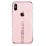 Чехол Devia Crystal Lucky Star для Apple iPhone XS (розово-золотистый, пластиковый)