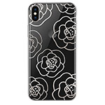 Чехол Devia Crystal Camellia для Apple iPhone XS (серебристый, пластиковый)