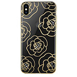 Чехол Devia Crystal Camellia для Apple iPhone XS (золотистый, пластиковый)