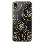 Чехол Devia Crystal Camellia для Apple iPhone XR (золотистый, пластиковый)