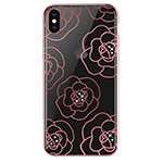 Чехол Devia Crystal Camellia для Apple iPhone XS max (розово-золотистый, пластиковый)