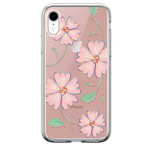 Чехол Devia Crystal Flowering для Apple iPhone XR (розовый, гелевый)