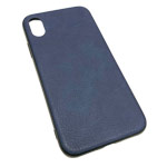 Чехол Yotrix Lanyard Case для Apple iPhone XS (темно-синий, кожаный)