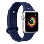 Ремешок для часов Synapse Sport Dotted Band для Apple Watch (38 мм, темно-синий, силиконовый)