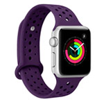 Ремешок для часов Synapse Sport Dotted Band для Apple Watch (38 мм, фиолетовый, силиконовый)