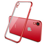 Чехол Yotrix GlitterSoft для Apple iPhone XR (красный, гелевый)