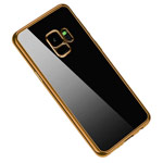 Чехол Yotrix GlitterSoft для Samsung Galaxy S9 (золотистый, гелевый)
