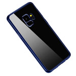 Чехол Yotrix GlitterSoft для Samsung Galaxy S9 (синий, гелевый)