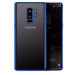 Чехол Yotrix GlitterSoft для Samsung Galaxy S9 plus (синий, гелевый)