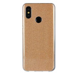 Чехол Yotrix BrightCase для Xiaomi Redmi 6 pro (золотистый, гелевый)