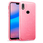 Чехол Yotrix BrightCase для Huawei P20 lite (розовый, гелевый)