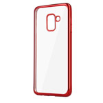 Чехол Yotrix GlitterSoft для Samsung Galaxy J6 (красный, гелевый)