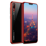 Чехол Yotrix GlitterSoft для Huawei P20 pro (красный, гелевый)