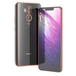 Чехол Yotrix GlitterSoft для Huawei Mate 20 lite (розово-золотистый, гелевый)