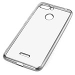 Чехол Yotrix GlitterSoft для Xiaomi Redmi 6 (серебристый, гелевый)