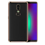 Чехол Yotrix GlitterSoft для OnePlus 6 (золотистый, гелевый)