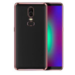 Чехол Yotrix GlitterSoft для OnePlus 6 (розово-золотистый, гелевый)