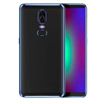 Чехол Yotrix GlitterSoft для OnePlus 6 (синий, гелевый)