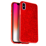 Чехол Yotrix BrightCase для Apple iPhone XS (красный, гелевый)