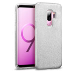 Чехол Yotrix BrightCase для Samsung Galaxy S9 plus (серебристый, гелевый)