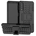 Чехол Yotrix Shockproof case для Samsung Galaxy A7 2018 (черный, пластиковый)