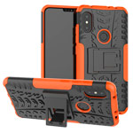 Чехол Yotrix Shockproof case для Xiaomi Redmi Note 6 (оранжевый, пластиковый)
