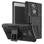 Чехол Yotrix Shockproof case для Sony Xperia XA2 plus (черный, пластиковый)
