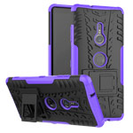 Чехол Yotrix Shockproof case для Sony Xperia XZ3 (фиолетовый, пластиковый)