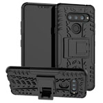 Чехол Yotrix Shockproof case для LG V40 ThinQ (черный, пластиковый)