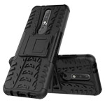 Чехол Yotrix Shockproof case для Nokia 7.1 plus (черный, пластиковый)
