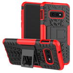 Чехол Yotrix Shockproof case для Samsung Galaxy S10 lite (красный, гелевый)