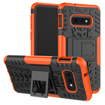 Чехол Yotrix Shockproof case для Samsung Galaxy S10 lite (оранжевый, гелевый)