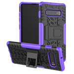 Чехол Yotrix Shockproof case для Samsung Galaxy S10 plus (фиолетовый, гелевый)