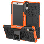 Чехол Yotrix Shockproof case для Sony Xperia L3 (оранжевый, гелевый)