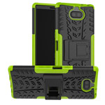 Чехол Yotrix Shockproof case для Sony Xperia 10 (зеленый, гелевый)