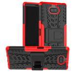 Чехол Yotrix Shockproof case для Sony Xperia 10 (красный, гелевый)