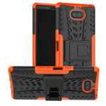 Чехол Yotrix Shockproof case для Sony Xperia 10 (оранжевый, гелевый)