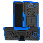 Чехол Yotrix Shockproof case для Sony Xperia 10 (синий, гелевый)
