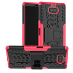 Чехол Yotrix Shockproof case для Sony Xperia 10 plus (розовый, гелевый)