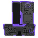 Чехол Yotrix Shockproof case для Sony Xperia 10 plus (фиолетовый, гелевый)