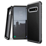 Чехол X-doria Defense Lux для Samsung Galaxy S10 (Black Carbon, маталлический)