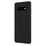 Чехол Nillkin Synthetic fiber для Samsung Galaxy S10 (черный, карбон)