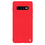 Чехол Nillkin Textured case для Samsung Galaxy S10 plus (красный, нейлон)