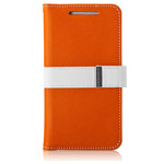 Чехол Momax Flip Diary Case для HTC One 801e (HTC M7) (оранжевый, кожанный)